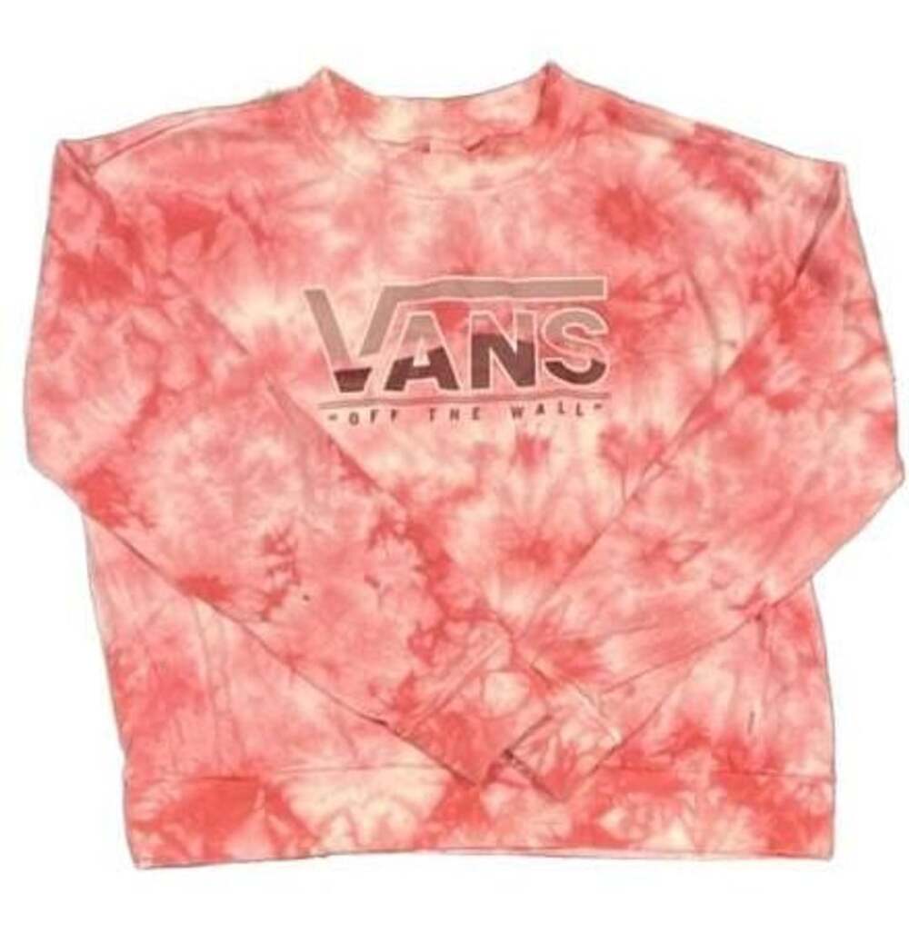 Vans Sweatshirt Size S Pink Tie Dye Off The Wall Crewneck Pullover
